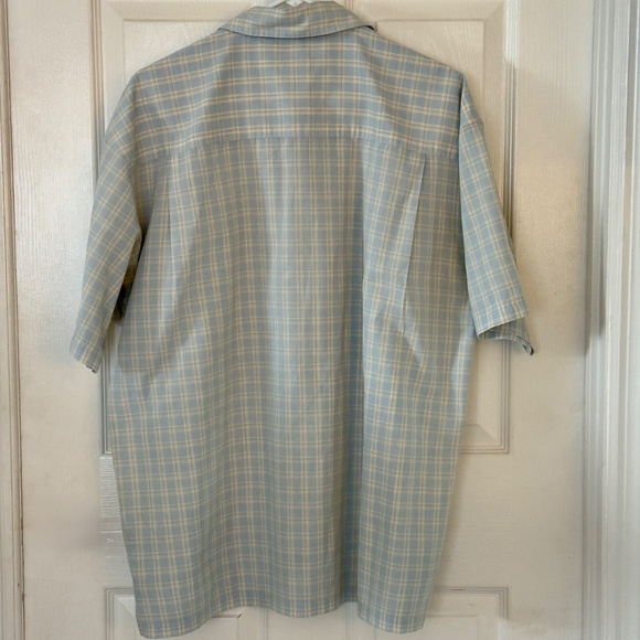 Patagonia Island Hopper Shirt Men's L  Blue Yellow Plaid Button Down - Picture 2 of 4